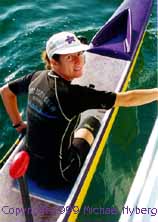 My wife in seat one. Copyright 1999 Michael Nyberg